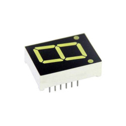 TRU COMPONENTS TRU-7S1-80GAG Seven-segment display Green 17.5mm 2.1V 1 digit