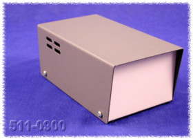 Steel enclosure, (L x W x H) 165 x 92 x 70 mm, gray, 511-0900
