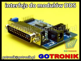 Interfejs kontrolny do PC dla modułów generatorów DDS AD9850 AD9851