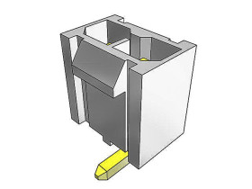 Obudowa złącza zagniatanego 8-pinowe 2-rzędowe raster: 4.19mm Samtec Męski Montaż na kablu IPBD Złącza FFC, złącza IDC,