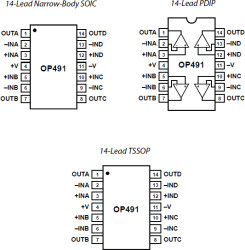 Micropower Single-Supply RRIO Quad Op Amp