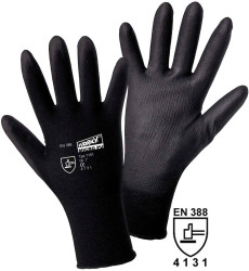 Leipold Doehle 1151-XXL MICRO black Nylon-PU Nylon Rękawice robocze Rozmiar rękawic: 11, XXL EN 388:2016 CAT II 1 szt.