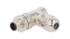 Złącze Okrągłe M12 Męskie Kątowe Ekranowane 5Pin 60V Pg9 T4113412051-000