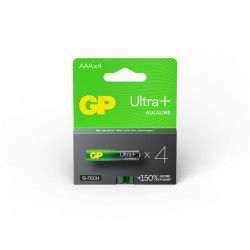 GP GPPCA24UP178 GP Ultra Plus Alkaline AAA 4&#x27;s Single hook paper box