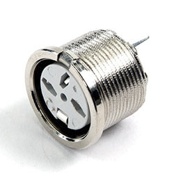 Gniazdo Din 4 -pinowe Żeński Montaż na płytce drukowanej 34 V AC/DC 4P