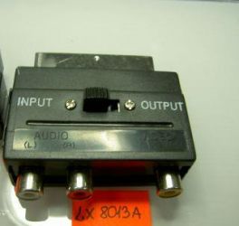 SCART ADAPTOR 3xGN.CINCH Z PRZEŁ.!S-20D