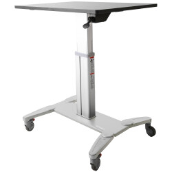 StarTech.com STSCART Mobile Standing Desk - Portable Sit Stand Ergonomic Height