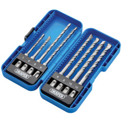 Draper 09177 Double Flute Design SDS Plus Drill Bit Set (8 Piece) - 09177