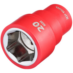 Draper 17662 XP1000&#xAE; VDE Socket, 3/8&quot; Sq. Dr., 20mm - 17662
