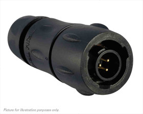 Złącze wielostykowe przemysłowe 3-pinowe Montaż na kablu Gniazdo Souriau Sunbank by Eaton