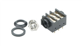 Gniazdo Żeńskie Jack 1/4 (6,35 Mm), Stereo (Trs), 3 Styki, 3 Przełączniki, Do...