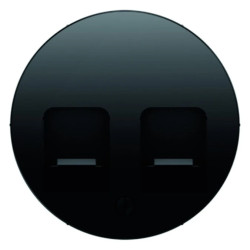 Element centralny z zasuwami chroniącymi przed kurzem R.1/R.3 czarny połysk 11812045