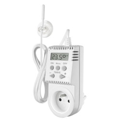 Termostat TS06-E gniazdkowy regulator temperatury sterownik czujnik