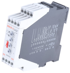 Timer Relay Szyna DIN 12 → 240V ac/dc DPDT 2-stykowy Dold DPDT 0.03 → 300 min, 0.06 → 30 s, 3