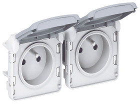 Gniazdo wtykowe Typ E - gniazdo francuskie Montaż wpuszczany Legrand 16A