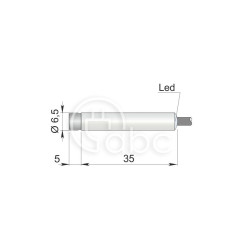 Czujnik indukcyjny SI6.5-DCE3 PNP NO S LC5, I65000110