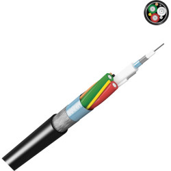 Kabeltronik 843750420 3/4Mini PVC Black 3x Video &#x2B; 4x Signal