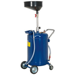 Sealey AK458DX Mobile Oil Drainer 90ltr Air Discharge