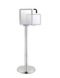 Rama oznakowania do słupków odgradzających Ramka informacyjna Szary