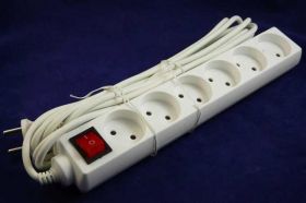 PS-6xGN+WYŁ. 5,0mb PRZEDŁUŻACZ BEZ UZIE