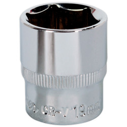 Sealey SP3819 Walldrive&#xAE; Socket 19mm 3/8&quot;sq Drive Fully Polished