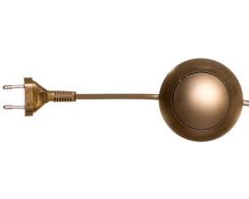 Przewód przyłączeniowy 250cm z wyłącznikiem i ściemniaczem /blister/ złoty SP/SN-250/2x0,75/BLI-ZLO