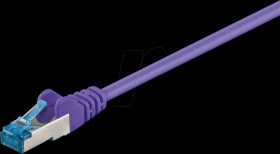 94156 Cat.6a S/FTP PiMF patch cable, CU, violet, 15 m