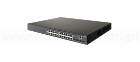 Edge-corE ECS4100-28P, Switch zarządzalny, 24x 10/100/1000 RJ-45, 4x 100/1000 SFP, PoE