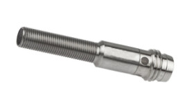 Czujnik indukcyjny M5x0,5 38 mm zabudowany Sn: 0,8 10-30V DC PNP NO złącze M8 3-pinowe IP67 stal nierdzewna 1.4305 IB050174