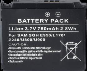 750 mAh, Li-Ion for SAMSUNG S3310 Classic