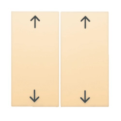 BERKER one.platform B.Kwadrat Klawisz żaluzjowy kremowy 5316448992