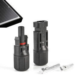 Złącze Solarne Konektor do Paneli MC4 1000V 30A Gniazdo + Wtyk IP67 VCX