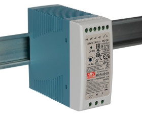 Zasilacz szyny DIN U wy 24V dc I wy 1.7A U we 85 → 264V ac MEAN WELL 40W impulsowy