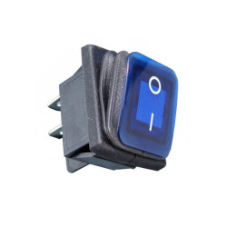 Przełącznik Podświetlany 12V Niebieski 15A Duży,