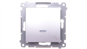 Simon 54 Łącznik Schodowy Z Podświetleniem Srebrny Mat Dw6al.01/43