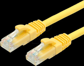 21991072 Patch cable Cat. 6, UTP, LSOH, yellow, 7 m