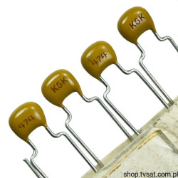 C318C474K5R5TA Cer 470nF 50V 10% X7R R=5.0 R5.0 KEMET