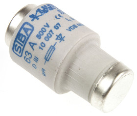 Bezpiecznik butelkowy diazed 63A gwint E33 gR SIBA 500V ac