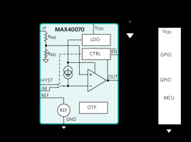 High Voltage, Low Power Comparator