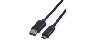 Kabel Roline Usb 3.2 Gen 1, A-C, M/M, Czarny, 0,5 M