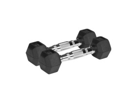 Hantle żeliwne gumowane HEX 2x1 kg REBEL ACTIVE