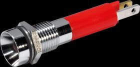 19070353 LED signal light, flashing red, 24 VDC, Ø8 mm, 80 mcd