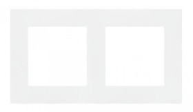 Simon 55 Ramka 2-krotna LINE Antybakteryjny biały mat TR2/AB111