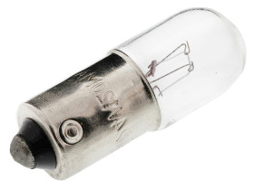 Oświetlenie wskaźnika 24 V BA9s bezbarwna 12 lm RS PRO rozmiar T3 1/4
