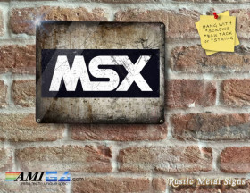 MSX Logo - Rustic - Eyecatching Finish - Metal Sign