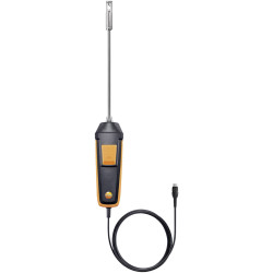 Testo 0635 1052 probe for lab fume hood: measures flow speed, volume, temp