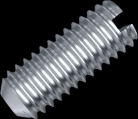 Threaded pin, slotted, M5, 5 mm, steel, galvanized, DIN 551/ISO 4766, 001.10.511