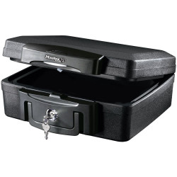 Master Lock H0100 Small Key Locking Fire &amp; Water Chest