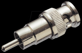 BNC adapter, BNC plug/RCA plug