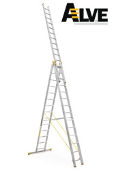 Drabina profesjonalna FORTE ALVE 3x14 szczebli 8614